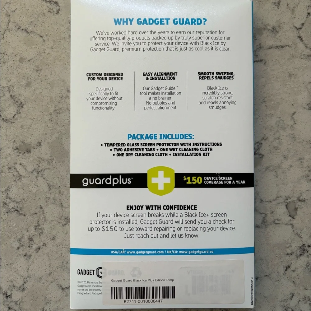 gadget guard black ice glass edition glass screen protector iphone X/XS/11 pro